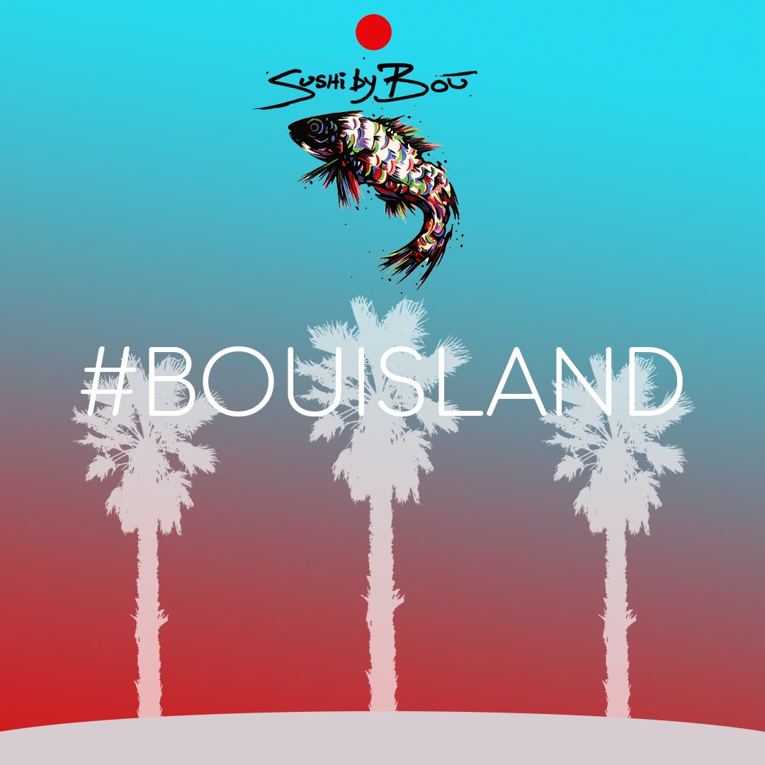 It’s #BouIsland time. You know what to do! Tag three friends and follow us for your chance to win a FREE meal for you and your #sushisquad