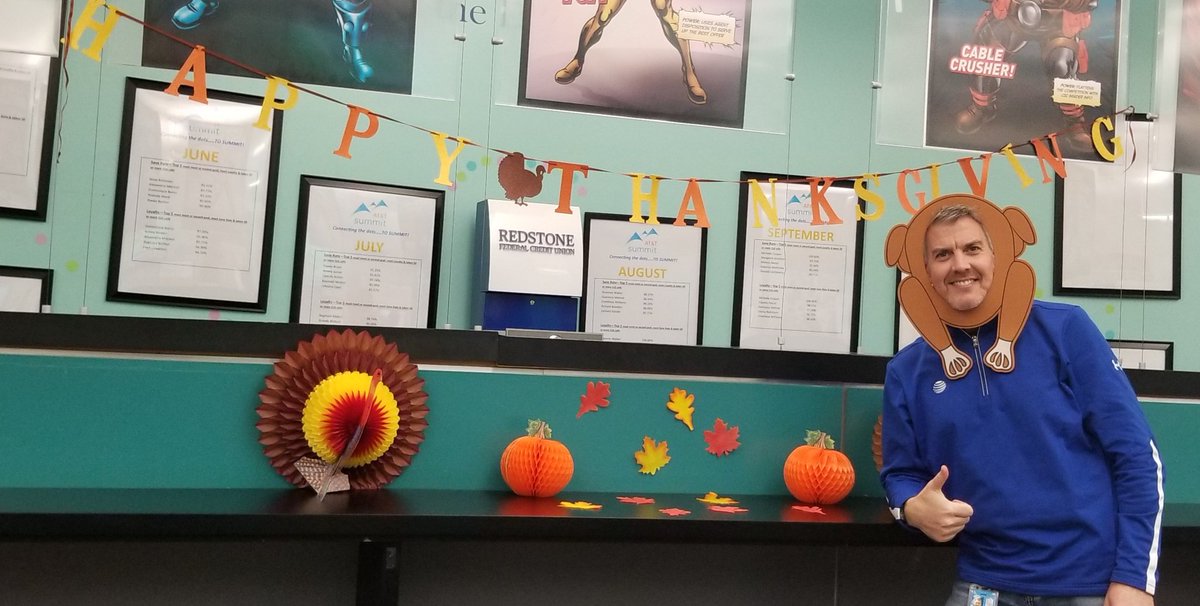 Happy Thanksgiving from the biggest turkey we know! 😂 
#ATTCLG #atthsvclg #lifeatatt <a href="/AttRedman/">Chris Redman</a> <a href="/JohnniMohprasit/">Johnni Mohprasit</a> <a href="/TheRealJAJones/">The Real James Jones</a> <a href="/AlemsegedStarl1/">Alemseged Starling</a> @TeamCAlexander <a href="/only1kandyland/">Kandy Fletcher</a>