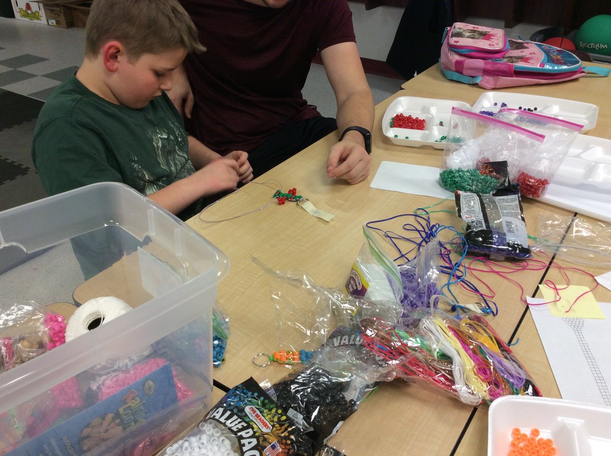 STARSCLC's tweet photo. Genoa CLC students made some new, not so furry friends, while completing the #BeadsGalore Challenge Center. #BeadAnimals #GoComets @YolandaMies https://t.co/mvaN1gADEG