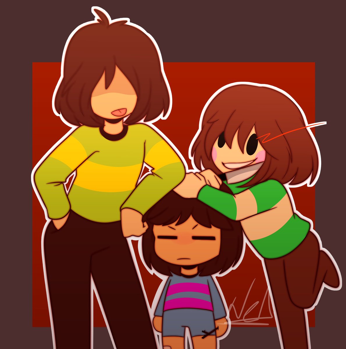 SOME KFC (Kris, Frisk, and Chara) #DELTARUNE #Undertale.