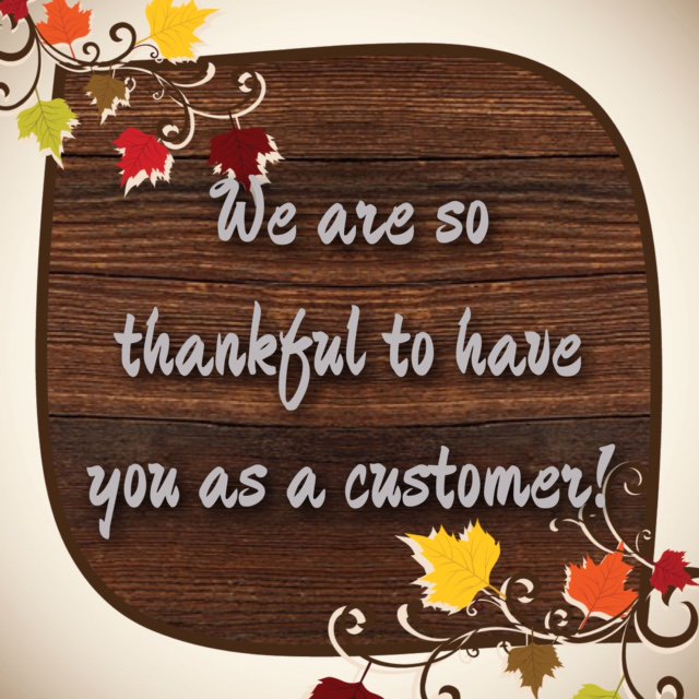 coverageinc's tweet image. We are thankful for our customers! What are you thankful for? Please share in the comments below