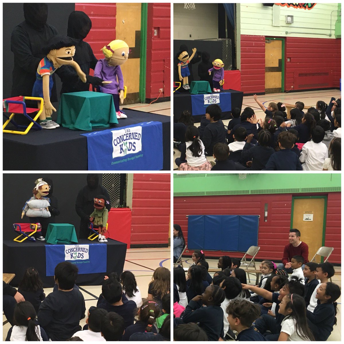 A fun and informative way to begin Bullying Prevention Week with @ConcernedKids !!! A great puppet show that teaches us the Friendship Rhyme and Life Lessons! #antibullyingweek2018 @tcdsb @stthomasdragons @STADragonsP