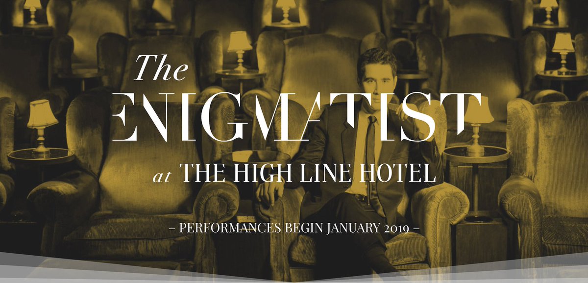 PopUpMag's tweet image. If you you like puzzles and illusions, our friend and master magician @davidkwong has something exciting for you. His new show, The Enigmatist, kicks off in January at the @HighLineHotel in NYC! Watch the trailer—it's a puzzle in itself—and grab tix at enigmatistshow.com