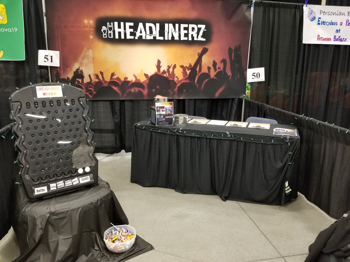 HeadlinerzVEI's tweet photo. Booth ready and set up come check us out tomorrow at the trade show!! #Booth51 https://t.co/xWmIA49lR7