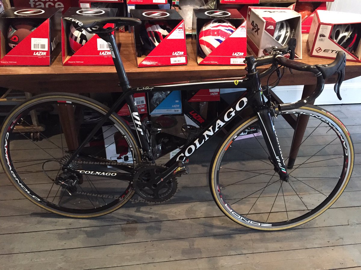We don’t just repair old bicycles. This is a modern road bike with internally routed cables.
