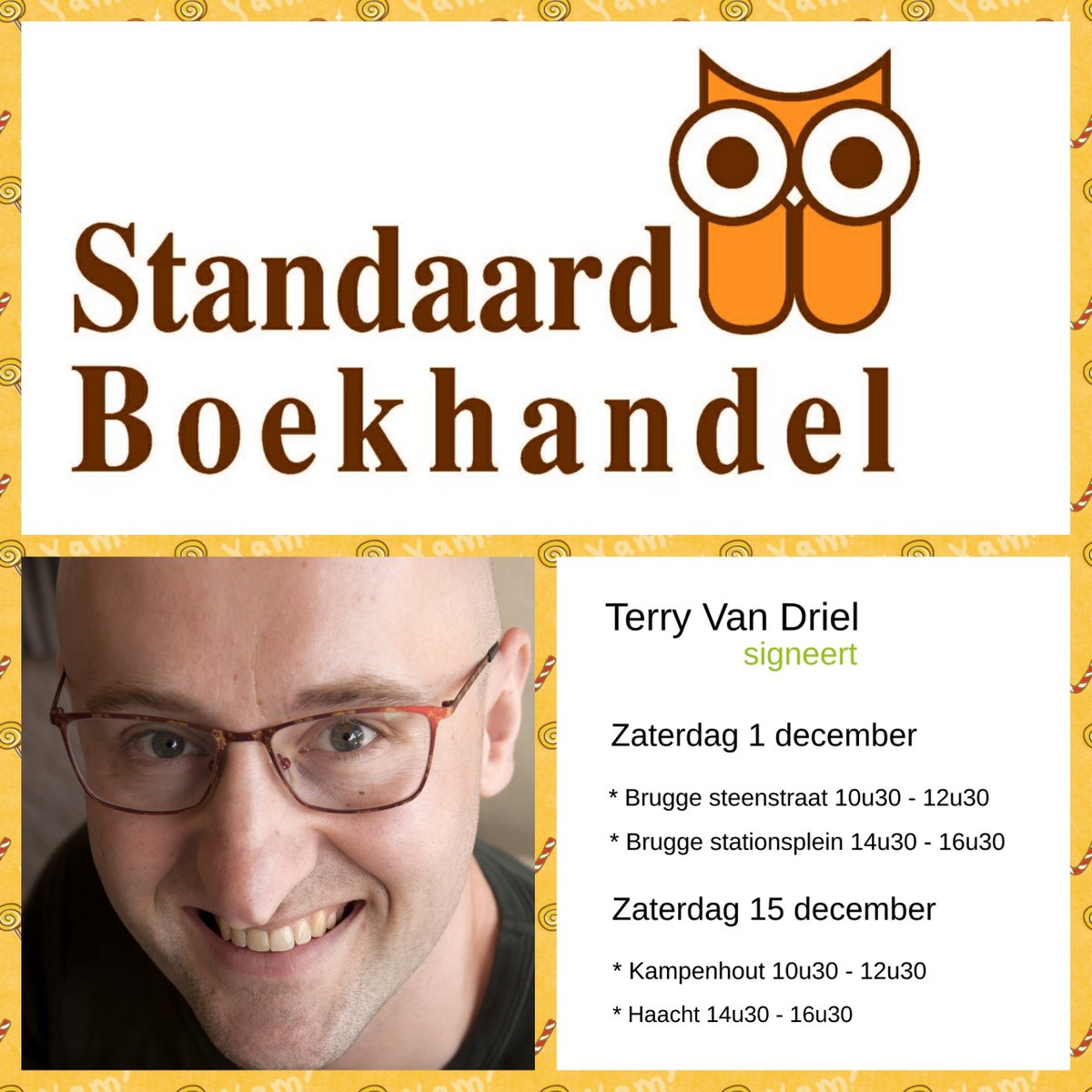 Geef je sinterklaas- en kerstcadeau meer waarde met de handtekening van de auteur.
Kom langs en ontmoet Terry Van Driel in Brugge, Kampenhout of Haacht. 🎁 🎄 ❤️