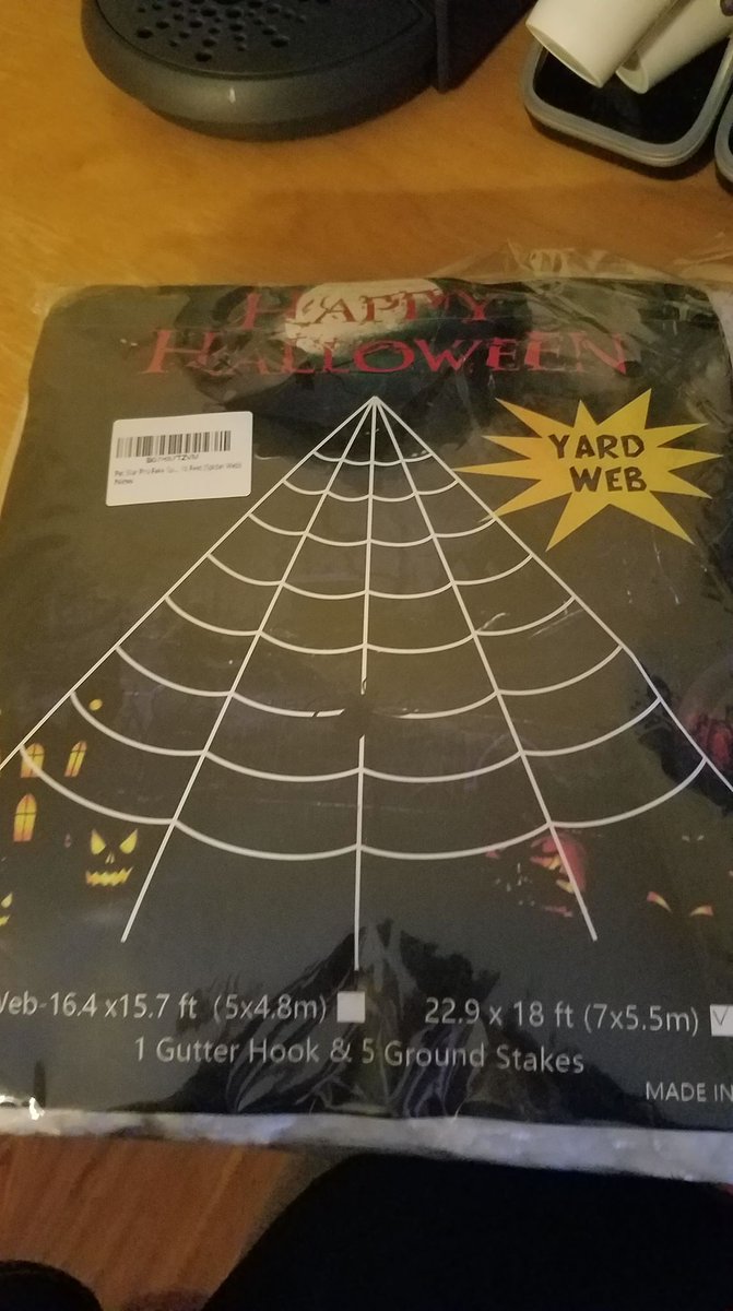 JennMomOfTwo's tweet photo. Got this after Halloween but can't wait to use it next year!  I might even put my huge motion and sound activated spider that vibrates and makes noises on it!  How fun would that be?!  It is 10 FEET!

https://t.co/TfplIDTQnk

*sponsored post https://t.co/AHbzjjHBGT