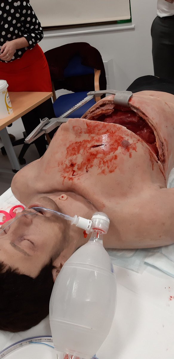 danielle_vidler's tweet photo. Look what @EshtResus and I got to play with today at @ESHTNHS! Thanks to @Prometheusmed 
#SimTraining #LooksSoReal #TCA #ClamShellThoracotomy https://t.co/W3ym0UiiLc