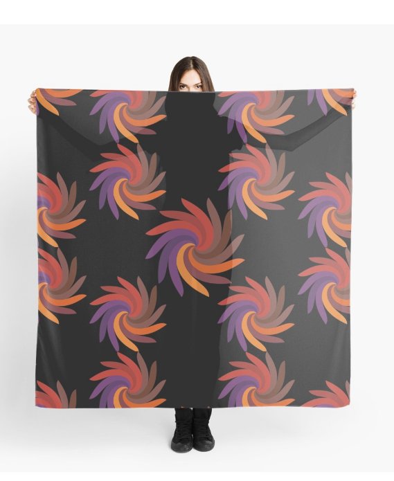 Shopping for gifts? Here's a beautiful scarf from one of my designs on Red Bubble at my store JoannieKayaks. #JoannieKayaks #Redbubble #scarf #abstractdesign #apparel #giftideas  redbubble.com/people/joannie…