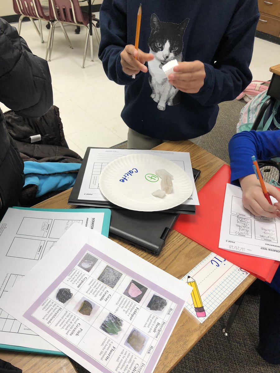 Mrs_Measmer87's tweet photo. 4th graders LOVED exploring minerals today and sorting by their properties! They are super excited to test hardness tomorrow and to do a streak test on each mineral!  #ucpsEPIC #WingateES #ScienceROCKS 🤣💎 #4thandGoals #learners2leaders https://t.co/hBE39GEFFd