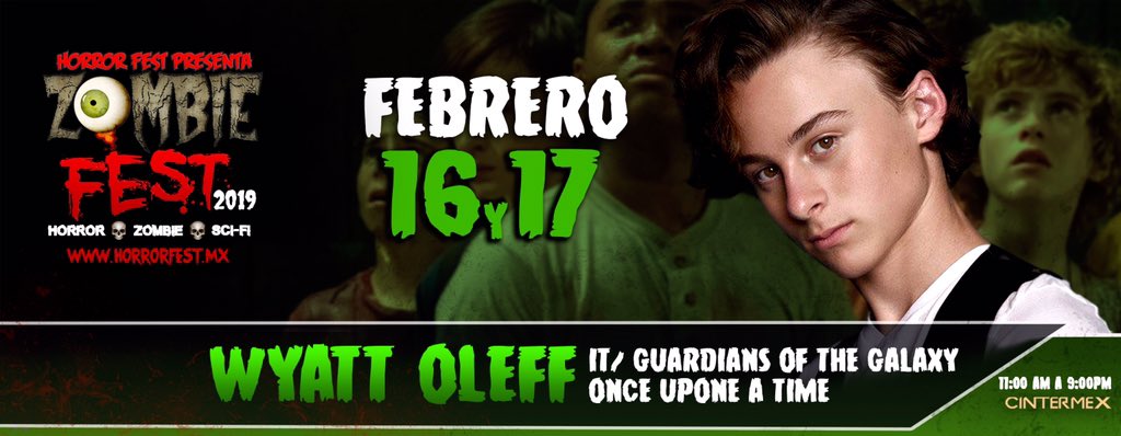 Zombie Fest 2019, Febrero 16 y 17, <a href="/cintermexmty/">Cintermex</a> presenta a @FelloWyatt más información en nuestro Facebook HORROR FEST MONTERREY, en los próximos días anunciaremos un invitado más, muy pendientes!!