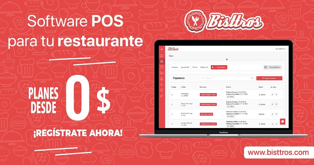 bisttros's tweet photo. Administra y Organiza fácilmente tu restaurante con Bisttros.
✅ Control de Mesas
✅ Toma de Pedidos
✅ Facturación e Inventarios
✅ Tiqueteras
✅ Control de Meseros
✅ 100% en la Nube
✅ Sitio web
✅ Sucursales
https://t.co/jtdqUnvP83
#food #Colombia #TrendingNow https://t.co/Xpa30douiH