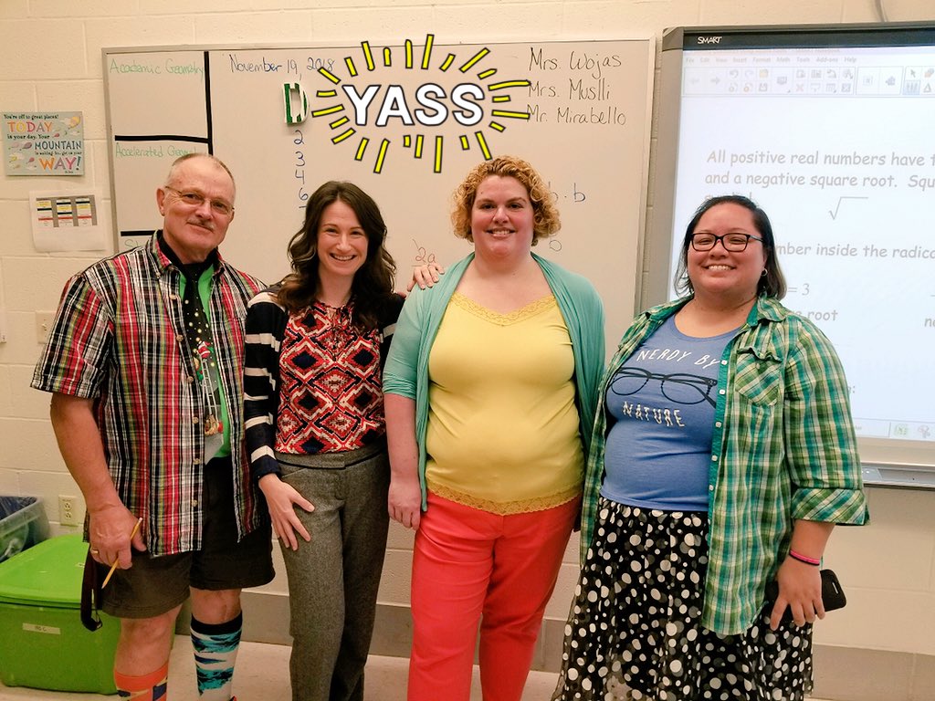 WhereisBishop's tweet photo. Maloney spirit week in full swing! #Mixmatch Monday 👚👕👖🥿👠 @wendylou_duong @Maloney_History @dbanas57 @amypaskov https://t.co/pV4bhmfhXs