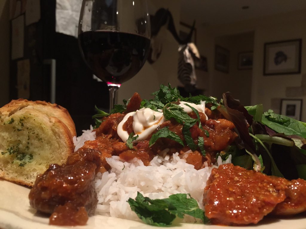 Pheasant and Partridge Tikka Masala, couldn’t be easier! Made the night before to “improve” last 24hrs.. @tasteofgame @BritishGame <a href="/ShootingTimes/">Shooting Times</a> #BritishGameWeek #pheasant #curry #eatwhatyoushoot #tasteofgame