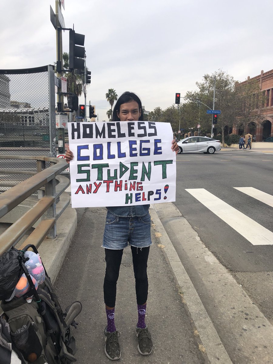 Juggolantern's tweet photo. Adria is a nursing student. While vacancy rates in downtown continue to climb, she’s been on a housing waiting list for over a year. #Garcettiville #EndVacancy #TakeTheCityBack #DSAStreetWatch #LACAN #LetsGetFree https://t.co/ocsYYnd54T