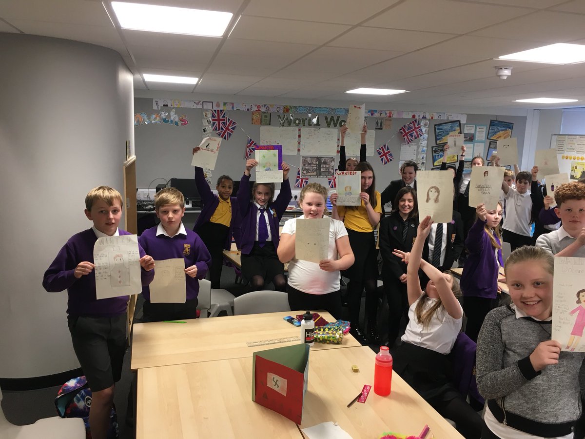 KingcasePS's tweet photo. Many thanks to @PWKAcademyLib pupils who kickstarted @BookWeekScot at Kingcase Primary today with discussions and posters on rebel characters. Super to see former pupils and friends achieving great things @pwkacademy #literacyforlife #rebelsrule https://t.co/u09xkHZ1MK