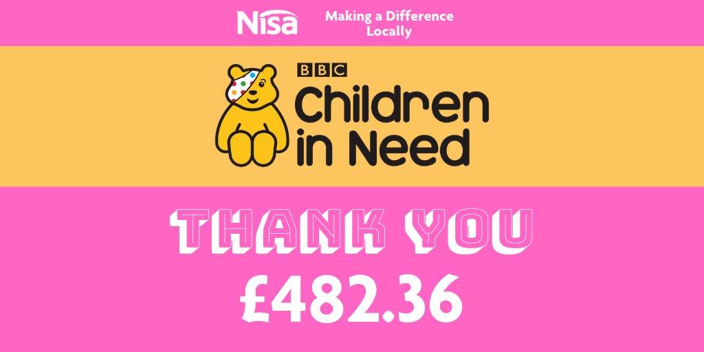 NisaLocalSplott's tweet photo. Thank YOU to all our customers and local community helping support @BBCCiN by raising £482,36 for this great cause.
We look forward to your continued support in 2019 as we make a difference locally with @MADLcharity  😍

#Splott #Tremorfa #Adamsdown #CF24 #Splottlife #Inksplott https://t.co/lRSJ4JWEcd