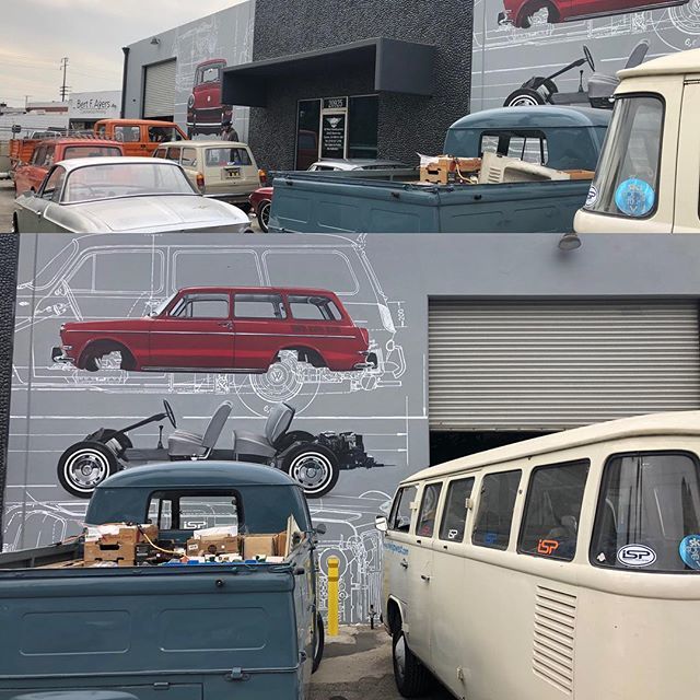MrsMBrewer's tweet photo. Arrived at our second #location #ispwest with the #wheelerdealers @mikebrewer. Process #saving #classic #car #interiors @velocity @motortrend x https://t.co/eHCesbqJsb https://t.co/zkUhcnL3AO