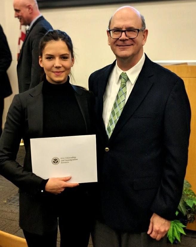StaubAnderson's tweet photo. Congratulations to our paralegal Alexandra Costin who became a new U.S. citizen last week. #newcitizen #NewAmerican https://t.co/AheQvijoix