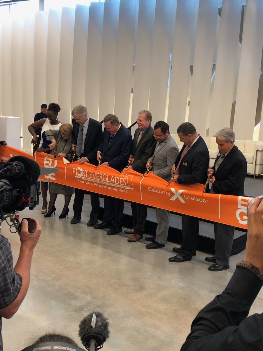 TierraSouthFL's tweet photo. @TierraSouthFL @KrishnasamyRaj celebrated with @BermelloAjamil @PortEverglades at the grand opening ceremony for Terminal 25!  #MondayMotivation #FLPowerhouseport #celebrityedge #Terminal25 #AEC #teamwork https://t.co/Yo57pwAUYo