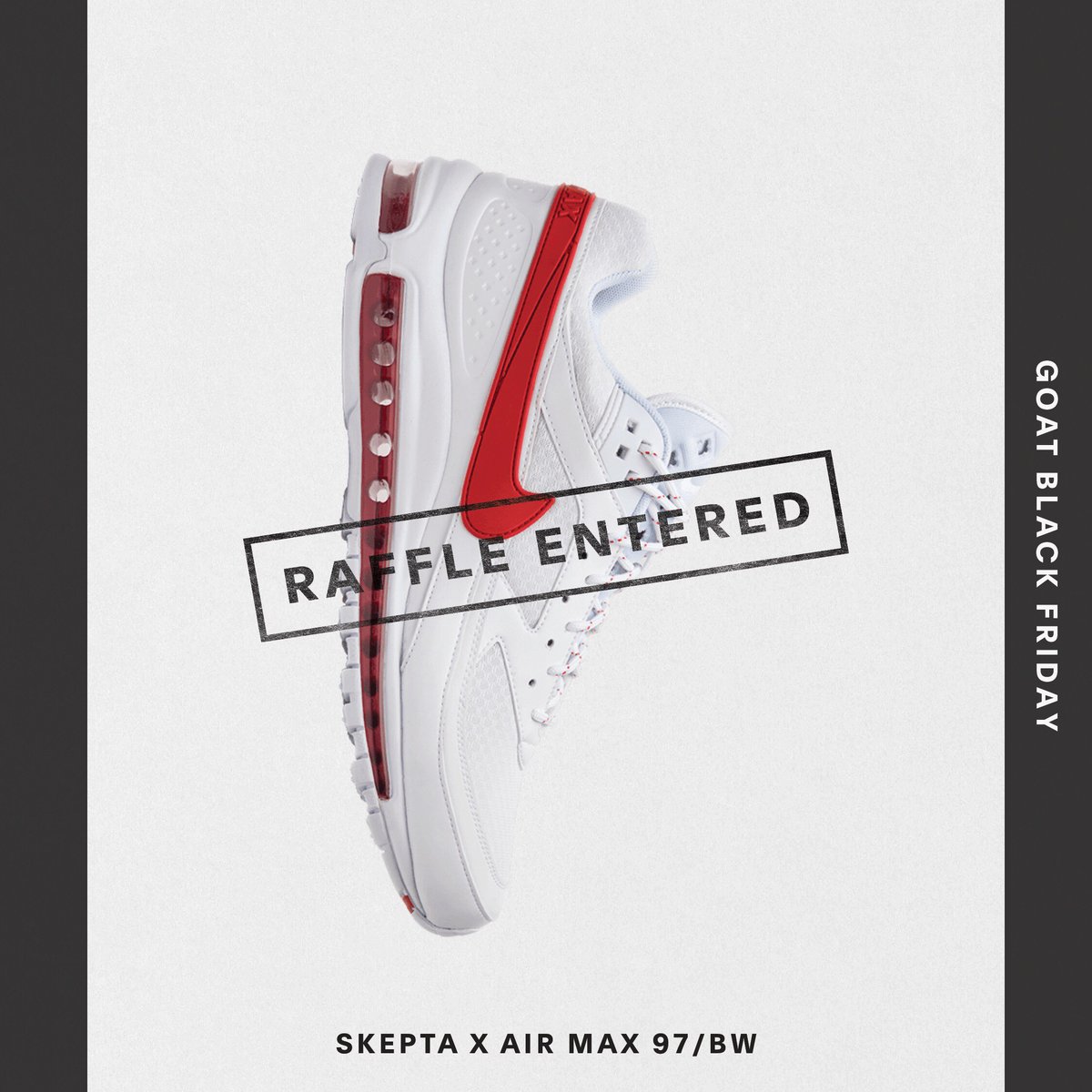ickotrn's tweet photo. Enter the #GOATBlackFriday Raffle for your chance to win the most coveted sneakers and other prizes. @goatapp https://t.co/l5gSVw6R0h https://t.co/ZEOBk817X3