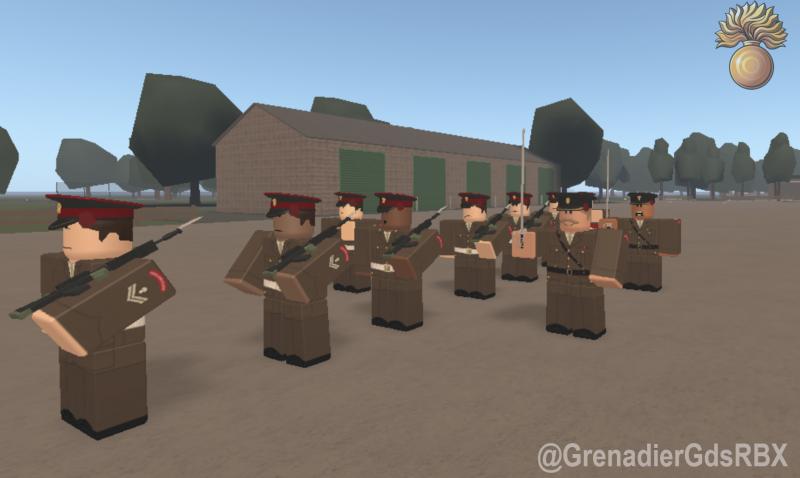 GrenadierGdsRBX's tweet photo. Personnel from Nijmegen Company practising drill this afternoon at Exeter Barracks in preparation for the winter public duties season. 

~ Photo Credit to @AlexAshfordRBLX https://t.co/Sw1BKA3PQm