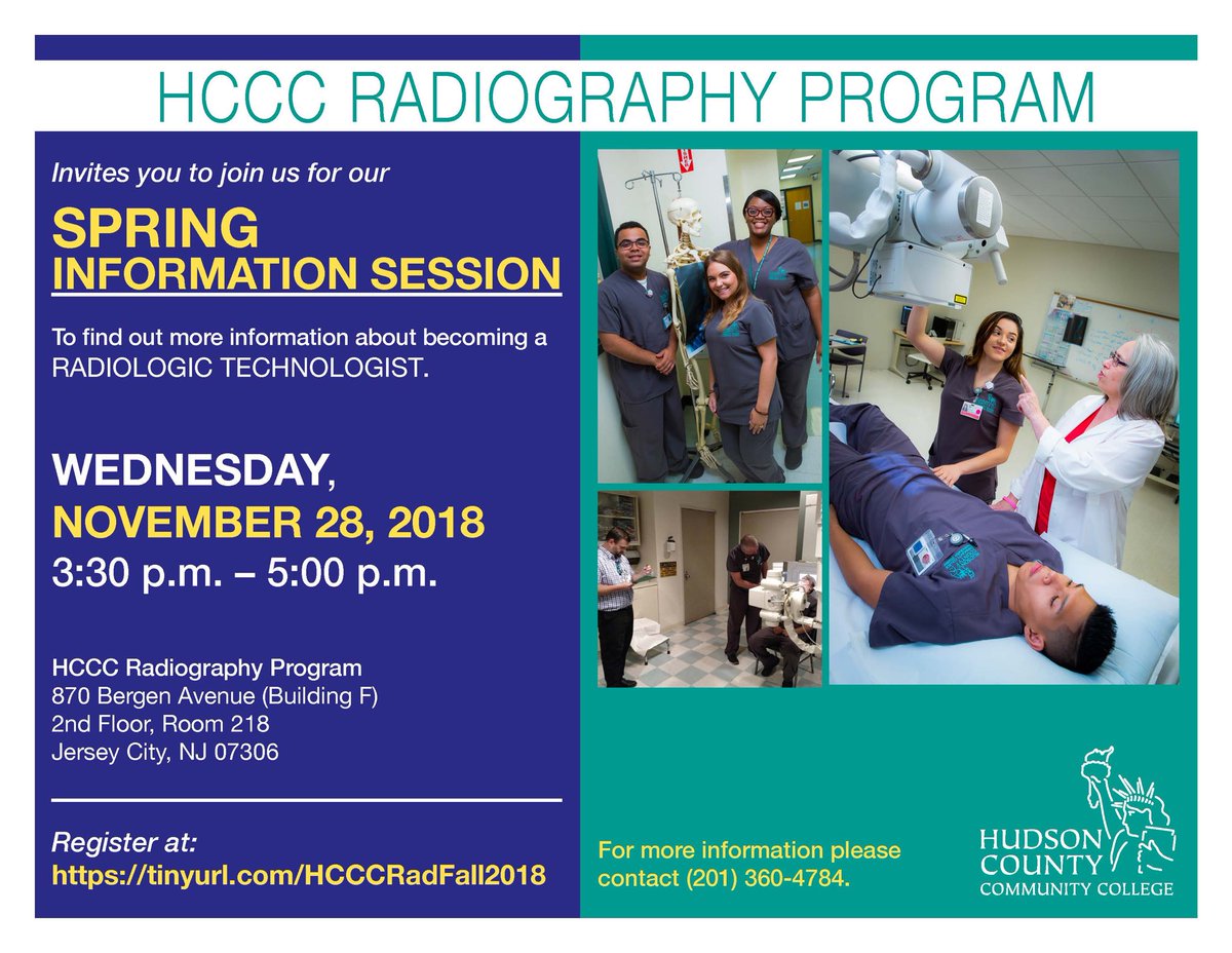 HudsonCCC's tweet photo. HCCC Radiography Program Info Session! #HCCCFall2018 #HCCCInfoSession #HCCCRadiography @NBHSGuidanceDpt https://t.co/hUlqtQGQuP
