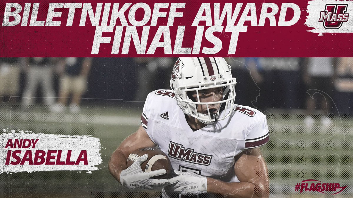 UMassFootball's tweet image. We could not be more proud of this man for the work he has put in &amp;amp; the recognition he continues to receive for it. 

Congratulations Andy!! 👏👏👏

📰 bit.ly/2Biubfy

#Flagship 🚩