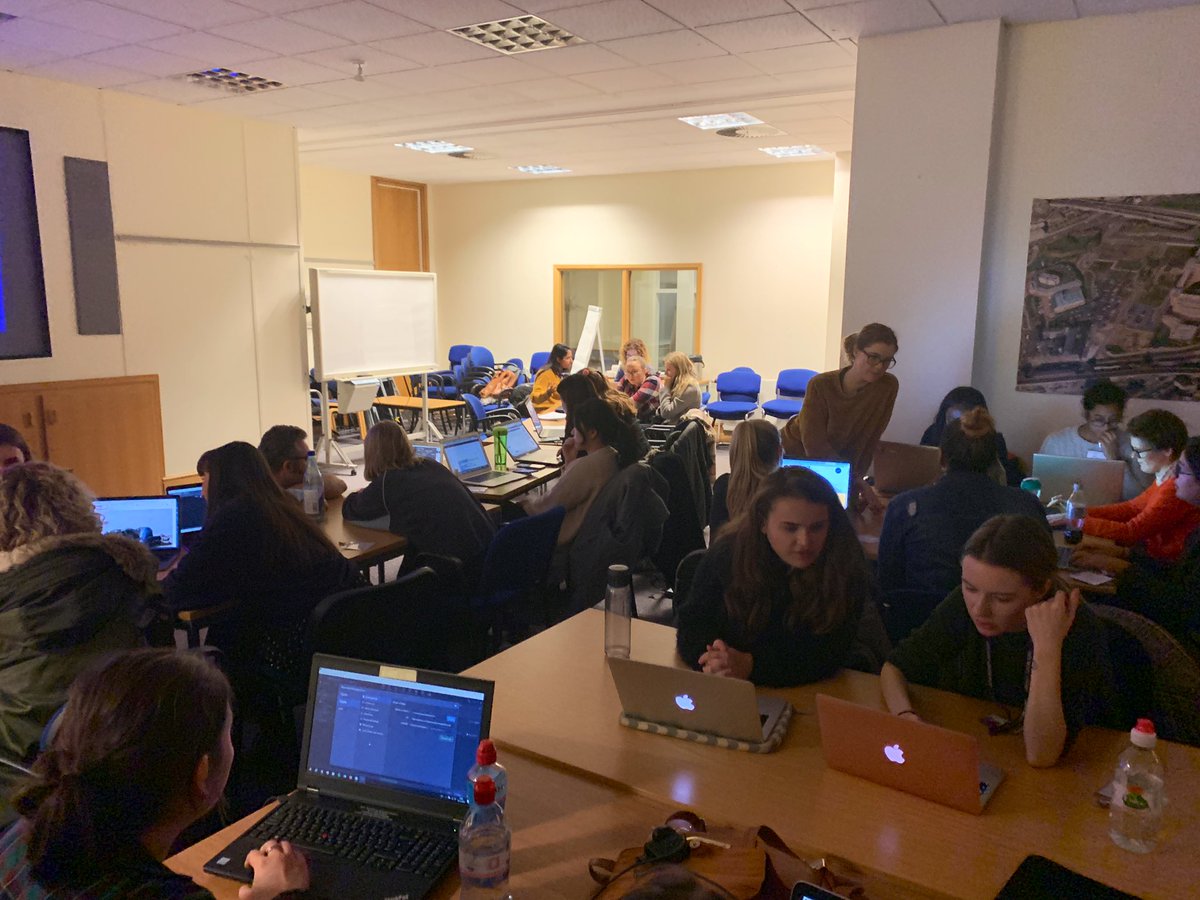 paw_lean's tweet photo. Only 3 weeks left of @CodeFirstGirls General Course at @DWPDigital - we're starting to hear some fantastic project ideas! I can't wait to see what these ladies come up with 👩🏻‍💻👩🏼‍💻👩🏽‍💻👩🏾‍💻👩🏿‍💻🔥 #LeedsCodeFirst #WomeninTech https://t.co/MQdaTZWWBr