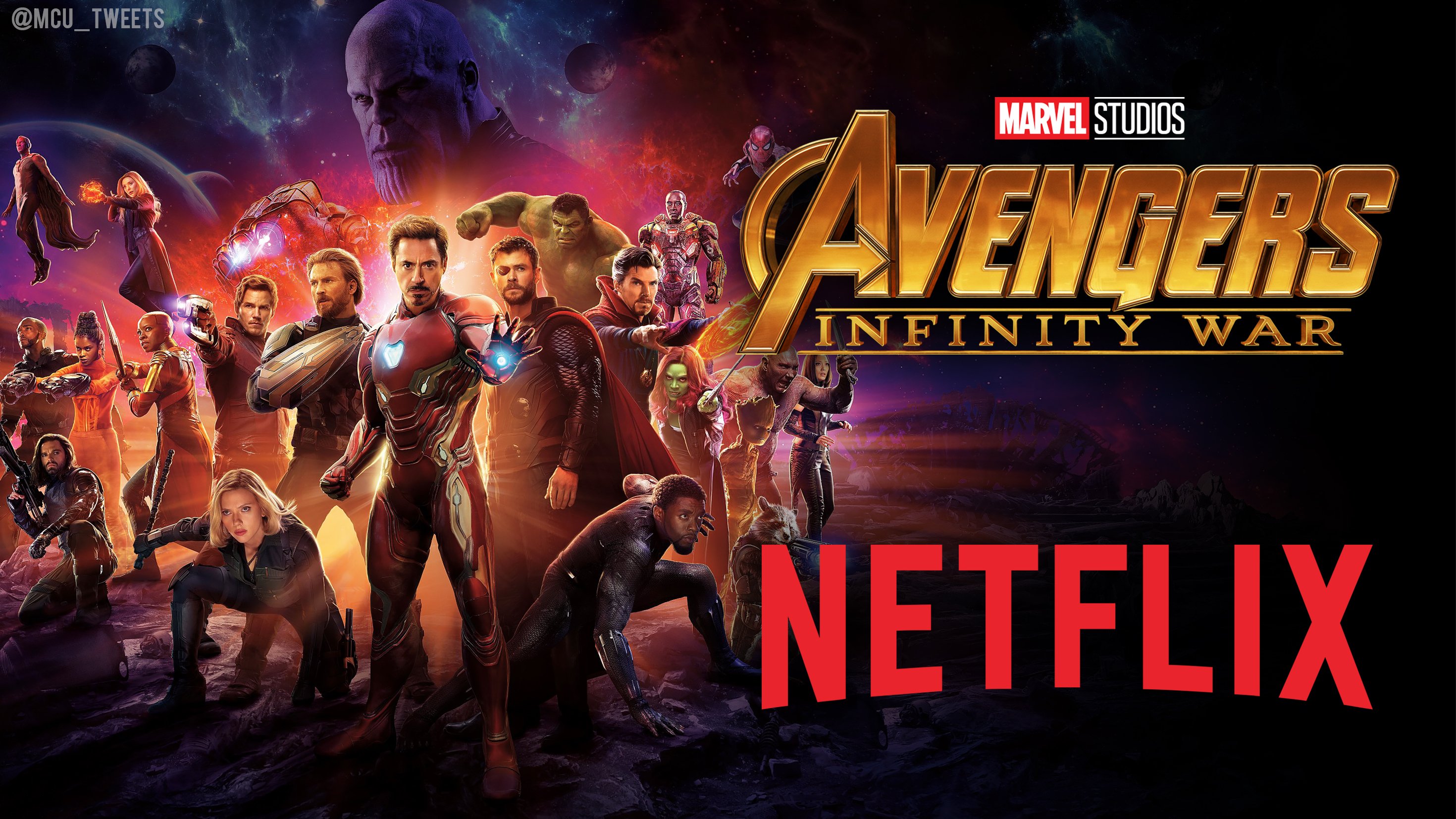 MCU The Direct on X AVENGERS INFINITY WAR will be available for streaming on Netflix starting on Christmas Day via NXOnNetflix https t hTRpnM5xKN X
