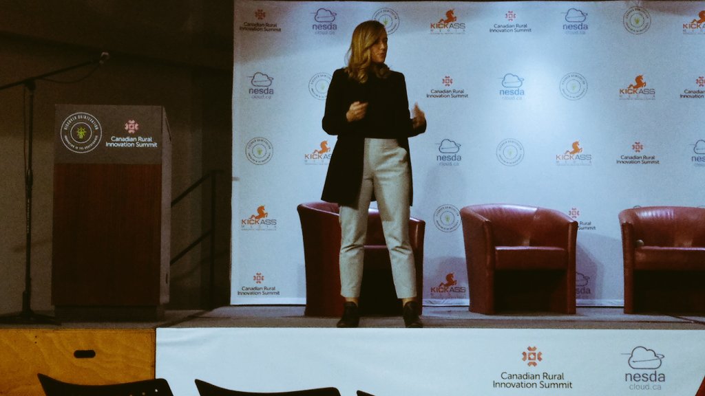 sabetaip's tweet photo. How will #canada maintain it's leadership edge in #artificialintelligence? @ambermac keynote #canadianruralinnovationsummit #quintevation https://t.co/tcaNvJHZhW
