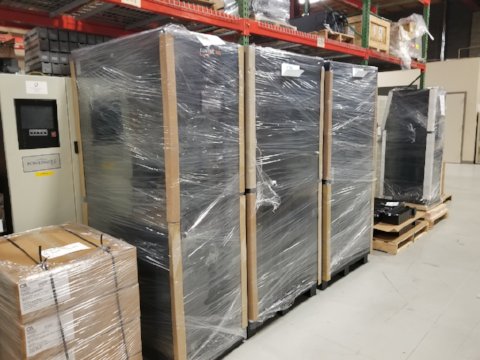 Preparing UPS system for shipping and installation. We stock #UPSsystems right here in our Midwest warehouse for extremely fast delivery. It's getting busy around here as we get close to the end of the year! #qualitypowersolutions