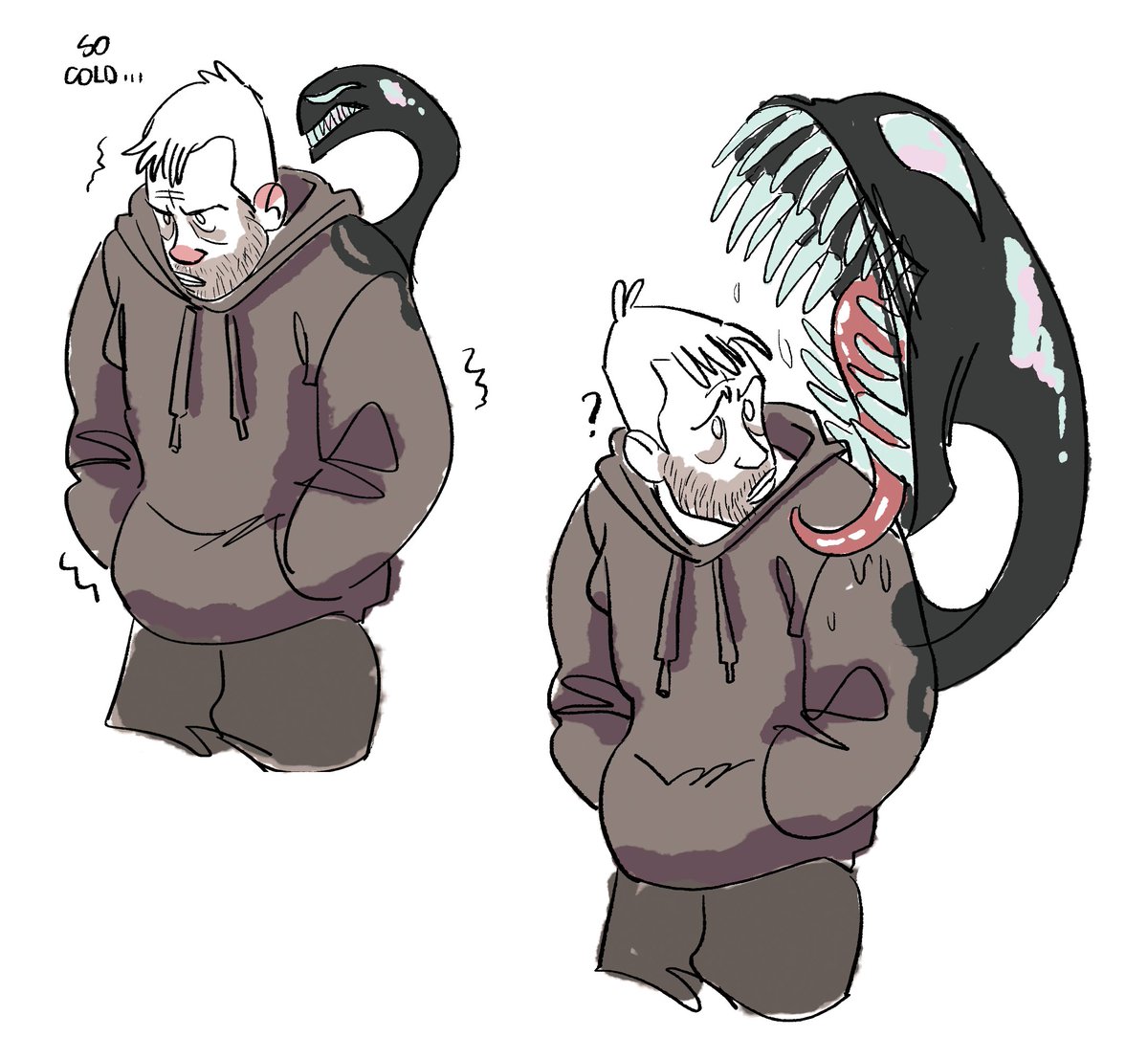 der_gao's tweet photo. iT WAS COLD TODAY K??, 
#Venom #symbrock https://t.co/IwkiO0H4oD