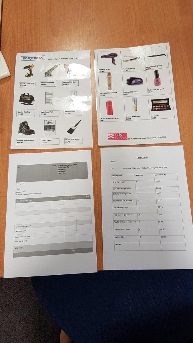 gillianmclinto1's tweet image. Today 3rd year accounts were doing a bit of &apos;shopping&apos;, producing their own invoices then peer assessing #businessdocs @StKentAc @Bizedstk
