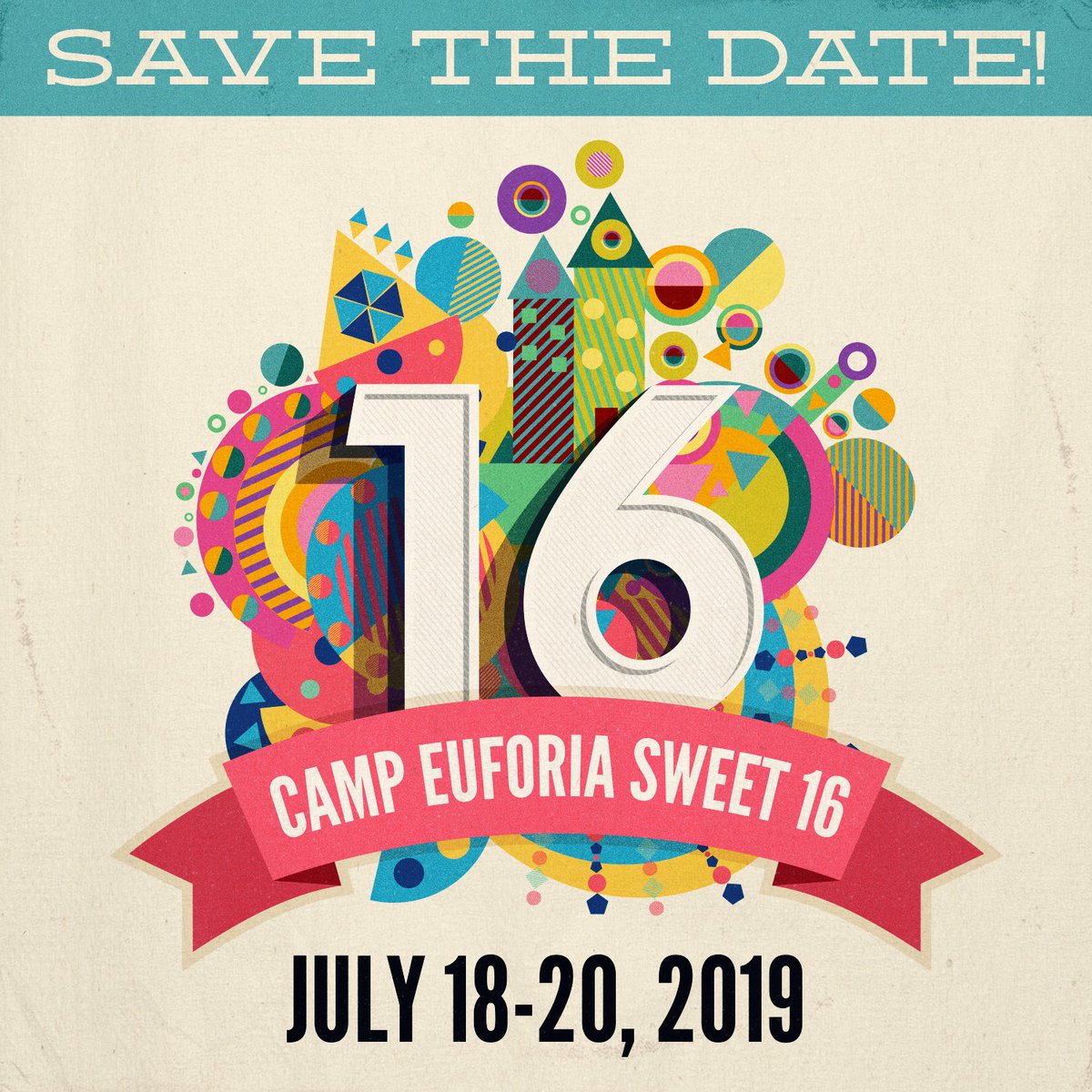 Something to make your Monday a little brighter - here's your 2019 Camp Euforia festival dates!

Now that you've saved the date we want to know: who would you like to see perform at #CE16!? 🤩💃 🕺🏽 🎵#CampEuforia #CESweet16