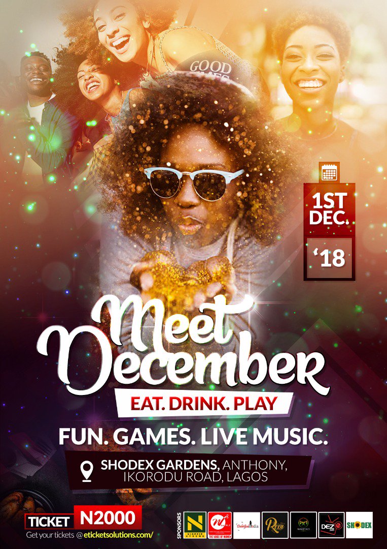 DreyKanmzs's tweet photo. Let's Rock, Connect and Network at #MeetDecember
Venue: Shodex Gardens, Anthony Village, Maryland, Lagos
Date: December 1st, 2018,
For More Enquiries, contact 08139433721,08165051634.
#MeetDecember https://t.co/pHovf5ry8x https://t.co/XT5OA7Awb3