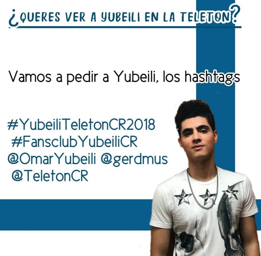 World_Yuber's tweet photo. Es hora de mostrar el #PoderYuber 💪🏼🔥
Pidamos a @OmarYubeili en @TeletonCR usando los hashtags #YubeiliTeletonCR2018 #FansclubYubeiliCR ⚡🐧
 @FCYubeiliCROFC @Gerdmus 🤟🏼 https://t.co/QuRJjPLyyS