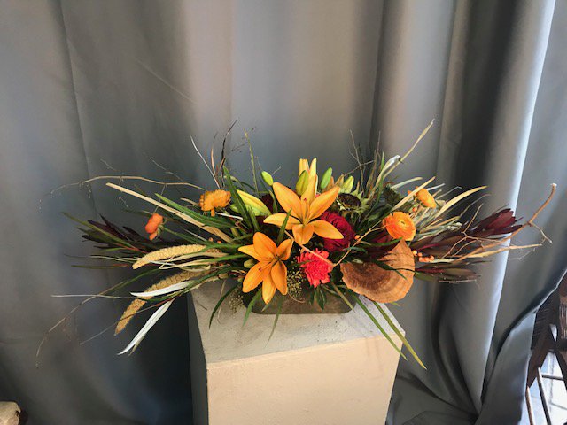 BlumenMeisters's tweet photo. Impress your guests this Thanksgiving with one of our custom Fall centerpieces! Our amazing designers will create the perfect combination of drama and elegance for your dining table this holiday season.  Call and reserve your delivery time today! 830-629-1604 https://t.co/uM7NON7QPY