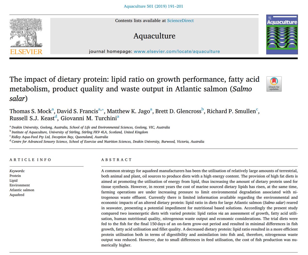 NuSeaLab's tweet photo. Freshly published by @TomMock21;  very final sentence "... the present study shows that the cost of fish production and the ability to decrease the potential for environmental degradation are in antagonism."  #havefuninfishnutrition #aquaculture #aquafeed https://t.co/PmmFTpw7bq https://t.co/4Lb34bjr2L