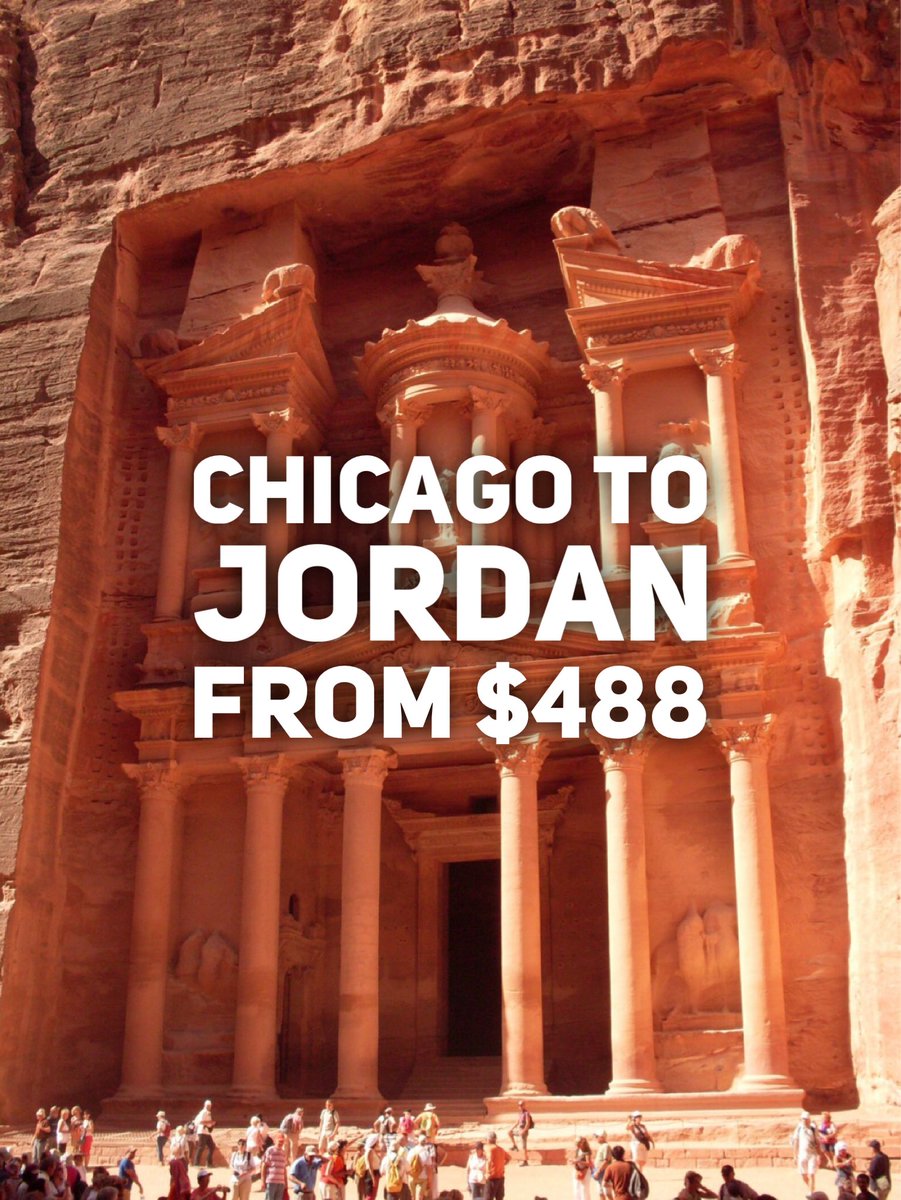 CheapFlightGuy's tweet photo. #CheapFlightGuy #DailyDeal - #Chicago to #Jordan from $488 round trip
See https://t.co/Vs4SgxnmFe for details https://t.co/VKya4YlO2C