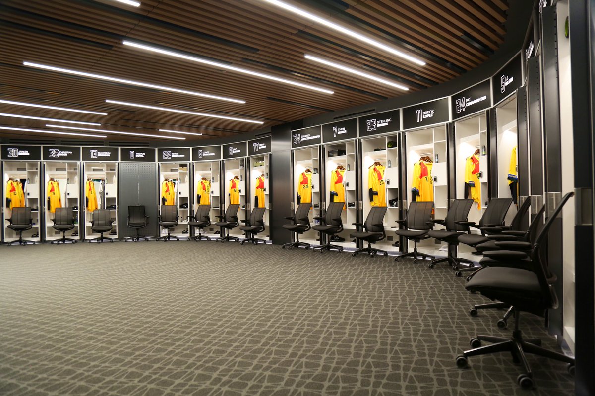 Bucks's tweet photo. FIRST LOOK: The locker room is set for tonight’s City Edition debut!! 

#FearTheDeer https://t.co/UcTbny899e