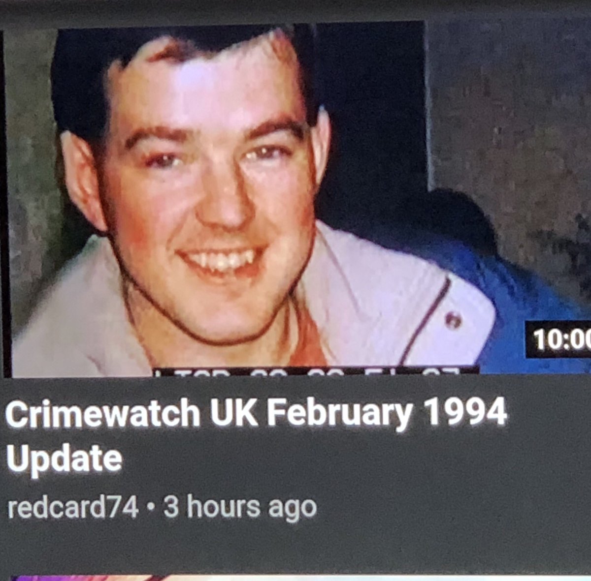 Watching old episodes of Crimewatch on YouTube; did they ever catch you <a href="/rickygervais/">Ricky Gervais</a> ?