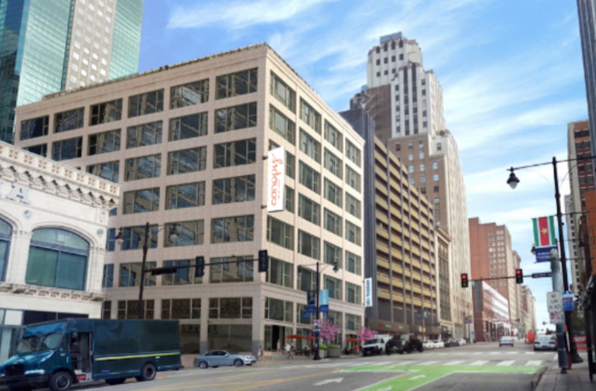 H2Barch's tweet photo. H2B Architects is honored to be on the team for the renovation of the historic Palace Clothing Co. at 12th and Grand. #urban #hoteldesign #kcarchitecture https://t.co/mFEJyhQdzf https://t.co/BQXwagt3Rl