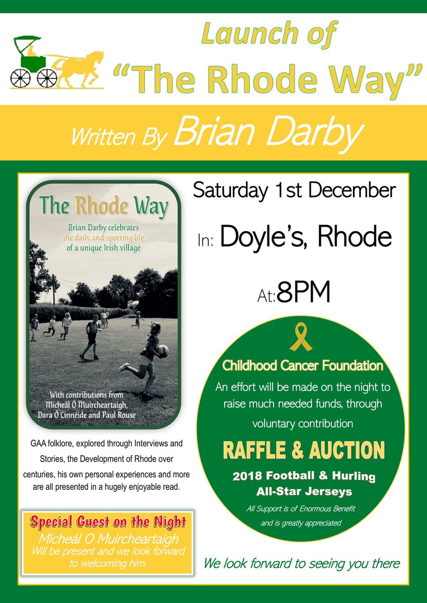 RhodeGAA's tweet photo. A Big Night Ahead on December 1st 💚💛 https://t.co/ysR0t9la6J