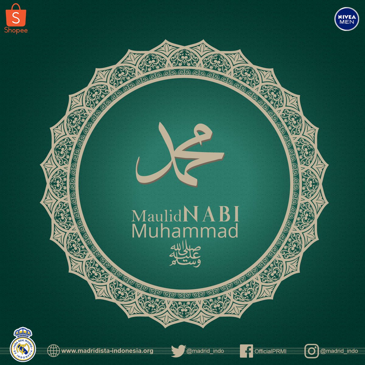 Selamat Memperingati Maulid Nabi Muhammad SAW.

Mari menjadikan Rasulullah Muhammad SAW sebagai teladan, sebagai panutan dalam kehidupan sehari-hari, meneladani sifat-sifat beliau yang terpuji.

#MaulidNabi
