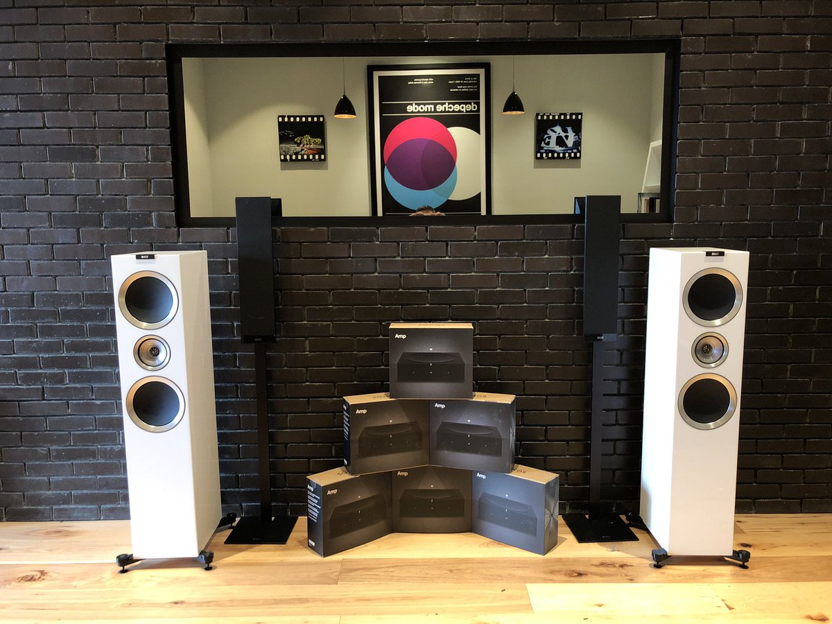 FreeMyMusic's tweet photo. First batch of the All New @Sonos Amp just landed at @FreeMyMusic Dallas! Taking orders now...Amp + @KEF = #WallOfSound https://t.co/yJh2fD6kJy