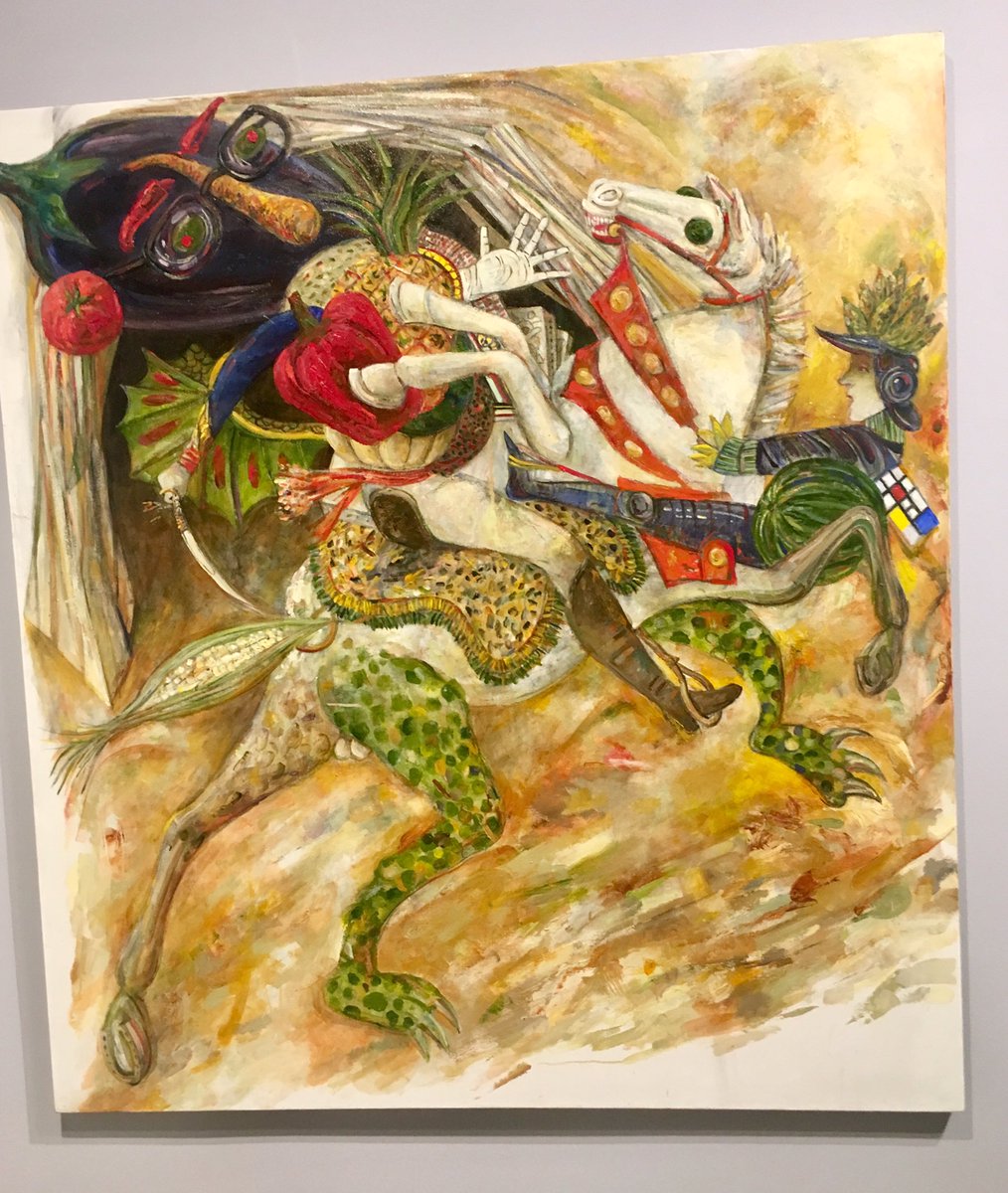 eslindacifuente's tweet photo. #fairgoers antes de irse no se pierdan la magnífica exhibición de #ArturoRodríguez “Arcimboldo’s Ghosts (Los fantasmas de Arcimboldo)”Guiños a #williamblake #courbet #cézanne #mondrian #dianearbus #cartierbresson #sharaku #arcimboldo 🥕
Arturo en su campo de batalla @LnSGallery https://t.co/eu52l4vAmi