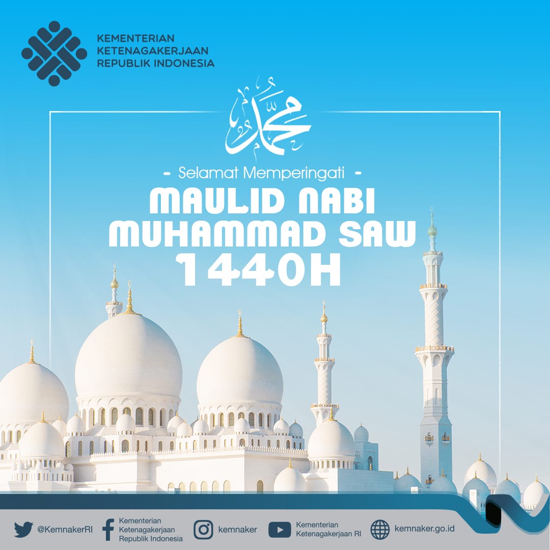 Selamat memperingati "Maulid Nabi Muhammad Saw 12 Rabiulawal 1440 H"

Mari kita jadikan Beliau sebagai teladan dalam kehidupan bermasyarakat, berbangsa, dan bernegara.

#MaulidNabi