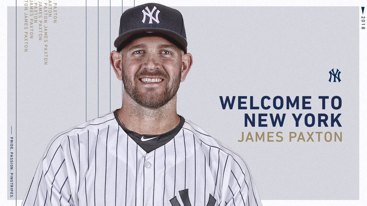 Yankees's tweet image. Big Maple in the Big Apple. Welcome, @James_Paxton!
