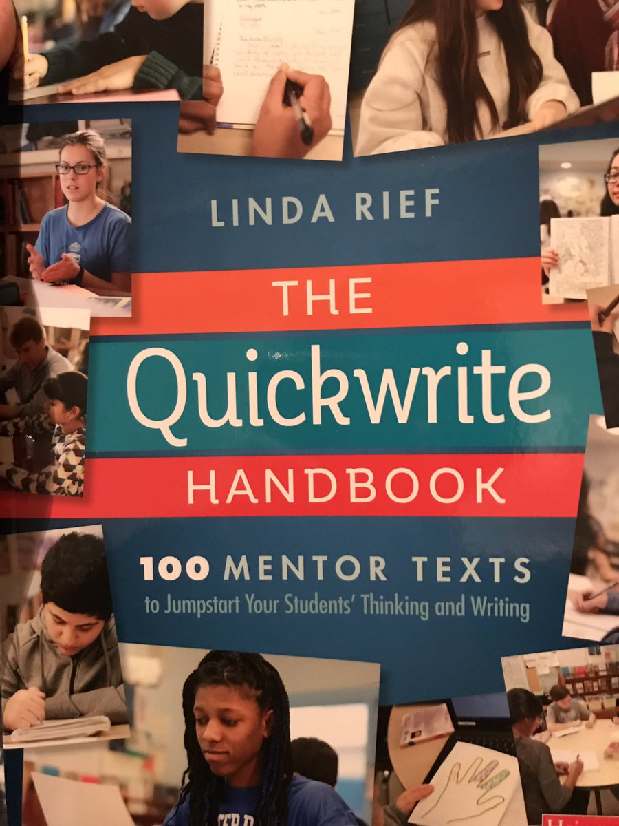 SheSteu's tweet photo. Loving #TheQuickwriteHandbook by @LindaMRief and delighted the “Chart for Identifying Craft Moves” is what we use in our classroom to track great writing! #elachat #writing https://t.co/zFwe3KFTPc